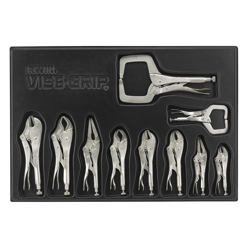 Irwin Vise Grip 1078TRAY 10 Piece Vise Grip Set in Storage Tray
