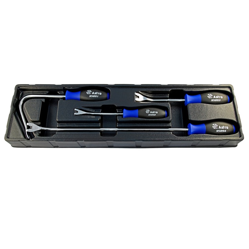 Astro Pneumatic 9589 4-Piece Upholstery Removal Tool Set
