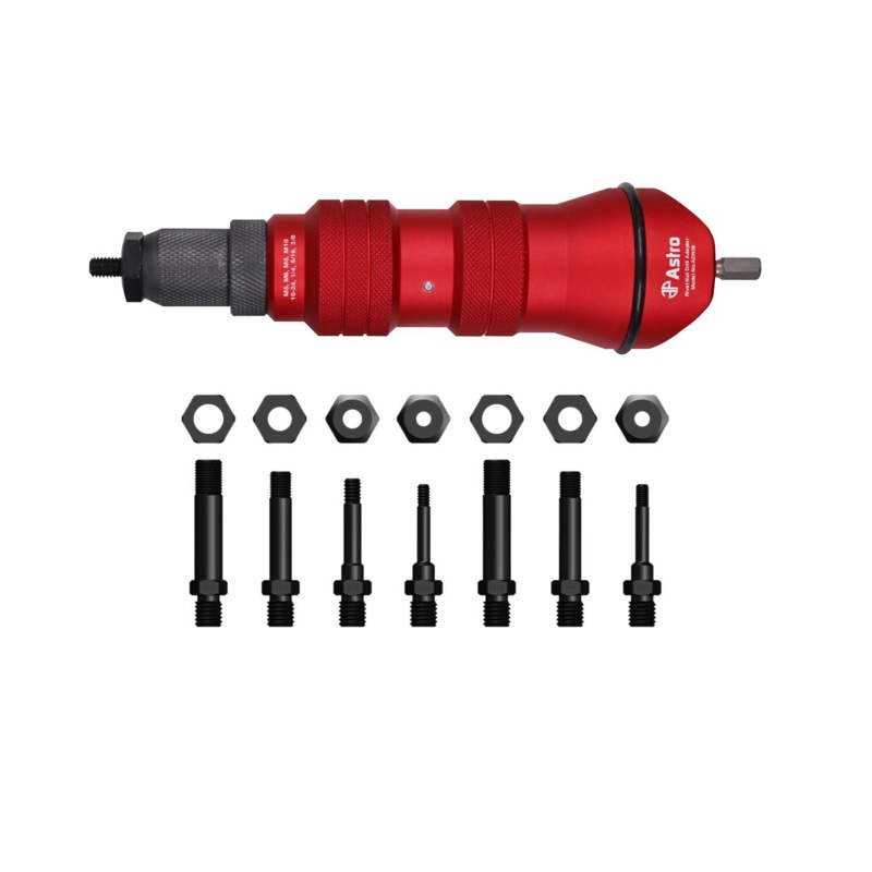 Astro Pneumatic ADN38 3/8" Capacity XL Rivet Nut Drill Adapter Kit