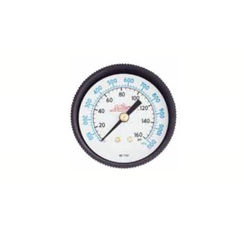 Milton 1190 1/4" NPT Center Back Pressure Gage 0-60 PSI 2 Face