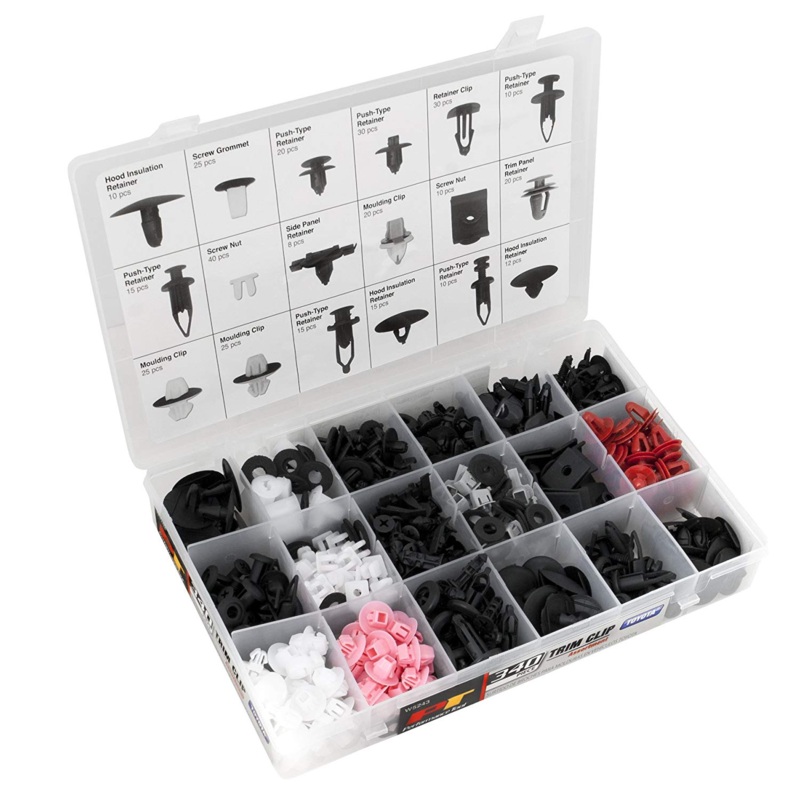 Performance Tool W5243 Toyota Trim Clip Assortment (340 pc)