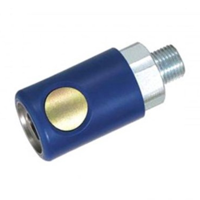 Prevost USI061251S T Style 1/4" Male Safety Push Button Coupler