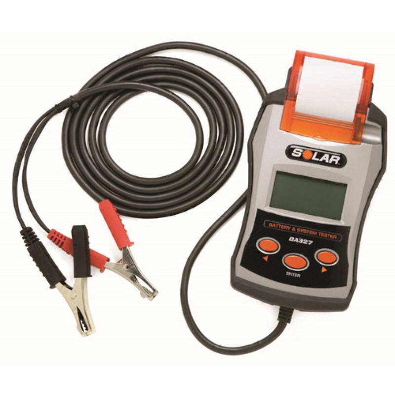 Solar BA327 Digital Battery & System Tester with Integrated Printer