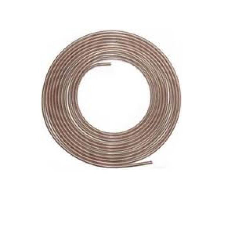 AGS CNC-3100 3/16" x 100' NiCopp Brake Line Tubing Coil