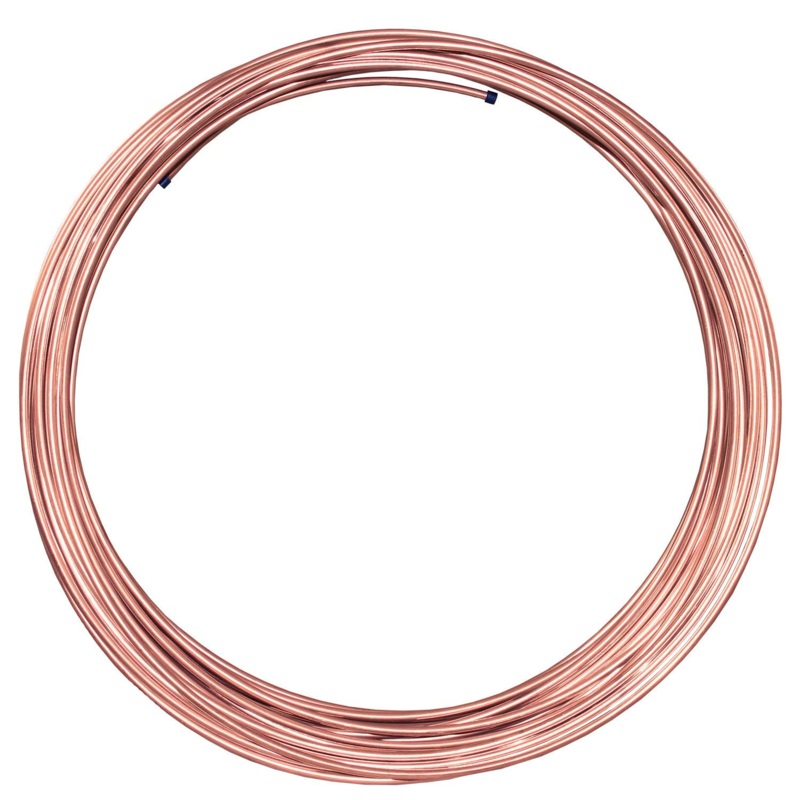AGS CNC-4100 1/4" x 100' NiCopp Brake Line Tubing Coil