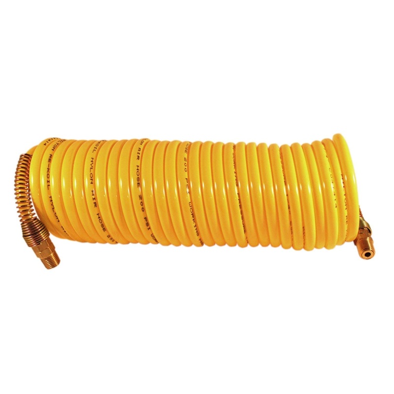 Milton 1675 3/8" X 50' Nylon Re-Koil Swivel Air Hose 3/8" NPT