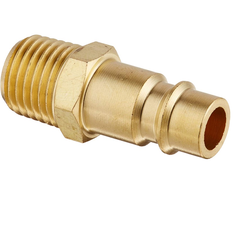 Milton S-760 1/4" X 1/4" MNPT Hi Flow V Style Plug