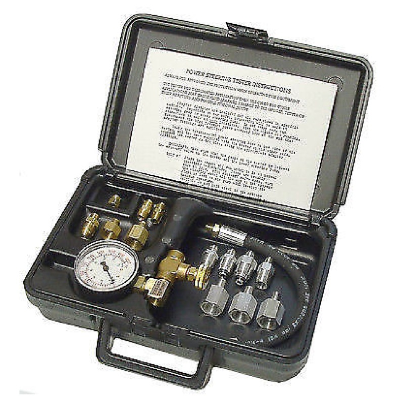 S & G Tool Aid 34650 Power Steering Tester In Molded Plastic Storage Case