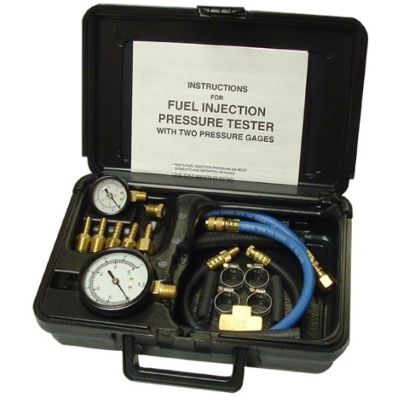S & G Tool Aid 53980 Fuel Injection Pressure Tester With 2 Gauges and Quick Coupler