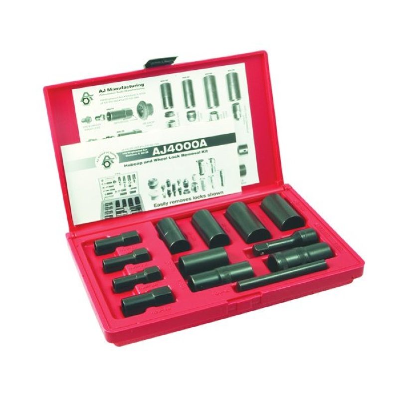 Ken Tool 30171 13-Piece Deluxe Lug Wheel Lock Removal Set