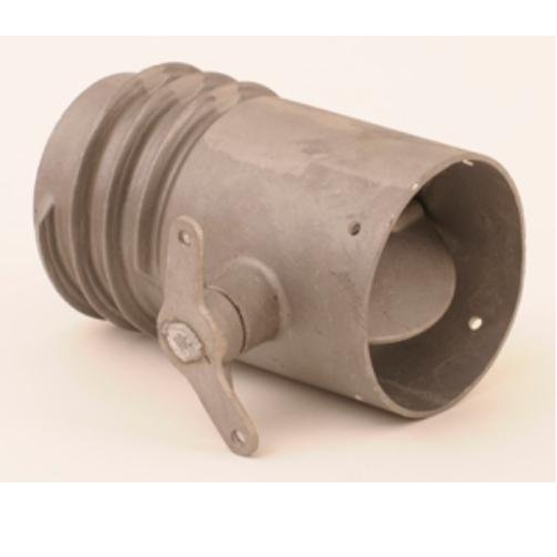 Crushproof Tubing MOC50D 5" Hose Connector with Damper to Outside Pipe Exhaust