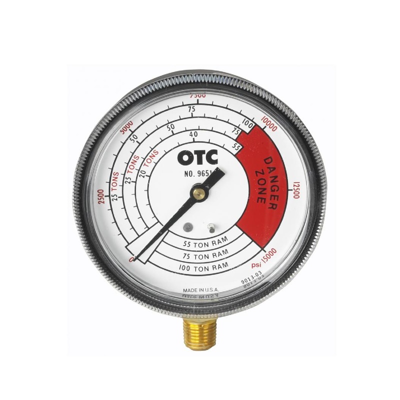 OTC 9651 Pressure Gauge - 4 Scales with 0-100 Ton Range
