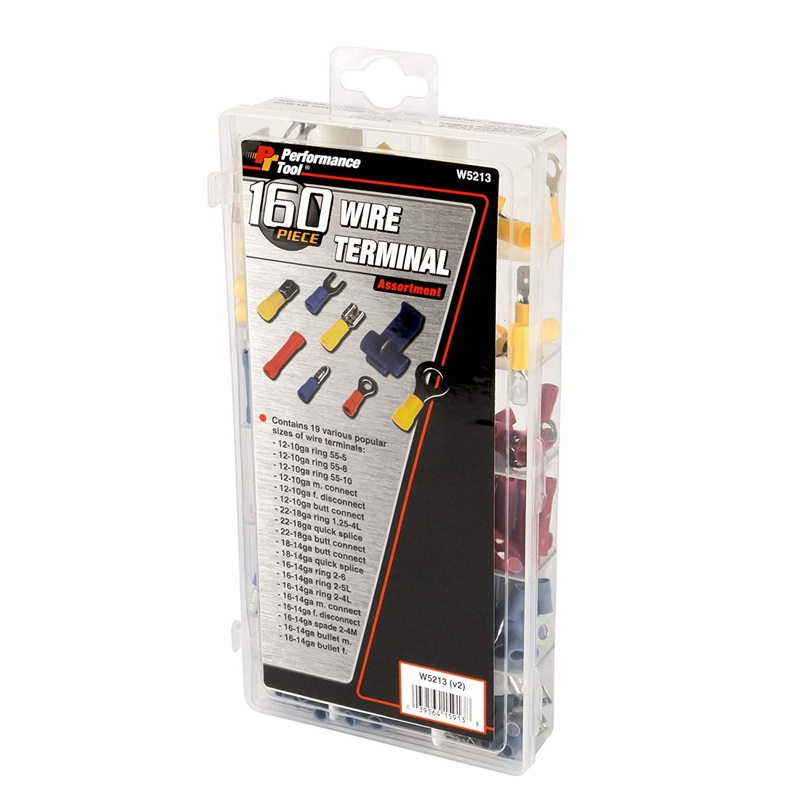 Performance Tool W5213 160 Piece Wire Terminal Assortment