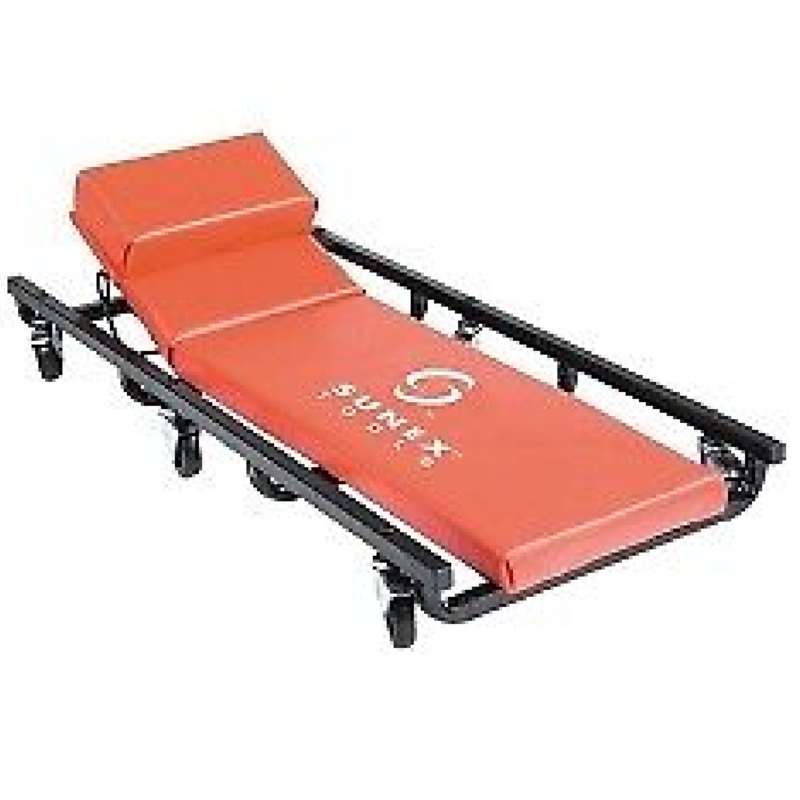 Sunex 8505 Adjustable Head Stel Rail 6-Wheel Creeper