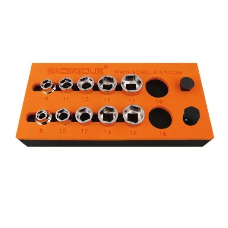 Circle 9 Tools 81242 12 Piece 3/8" Drive 6 Point Low Profile Metric Socket Set