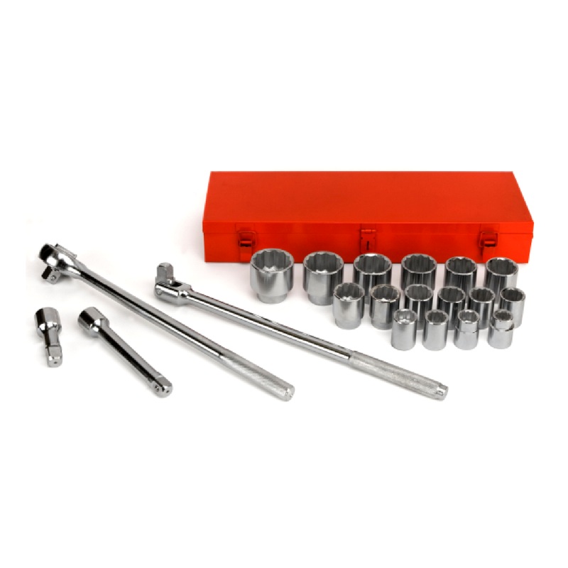 Performance Tool W1180 21 Piece 3/4" Drive SAE Socket Set