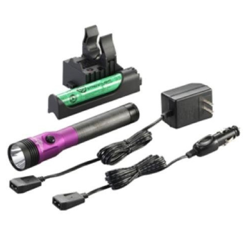 Streamlight 75482 Purple Stinger LED HL AC/DC with Piggyback Charger 800 Lumens