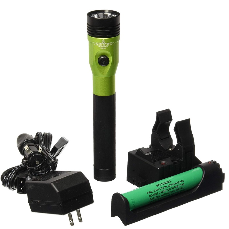 Streamlight 75488 Lime DS Stinger LED HL AC/DC with Piggyback Charger 800 Lumens
