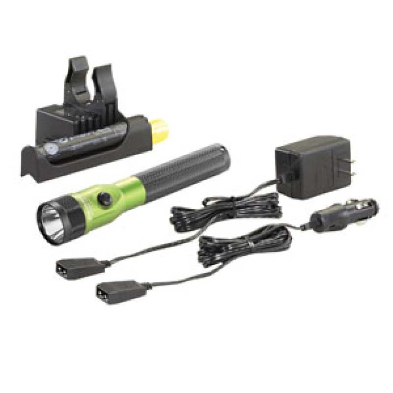 Streamlight 75636 Lime Green Stinger LED with AC/DC Piggy Back Charger