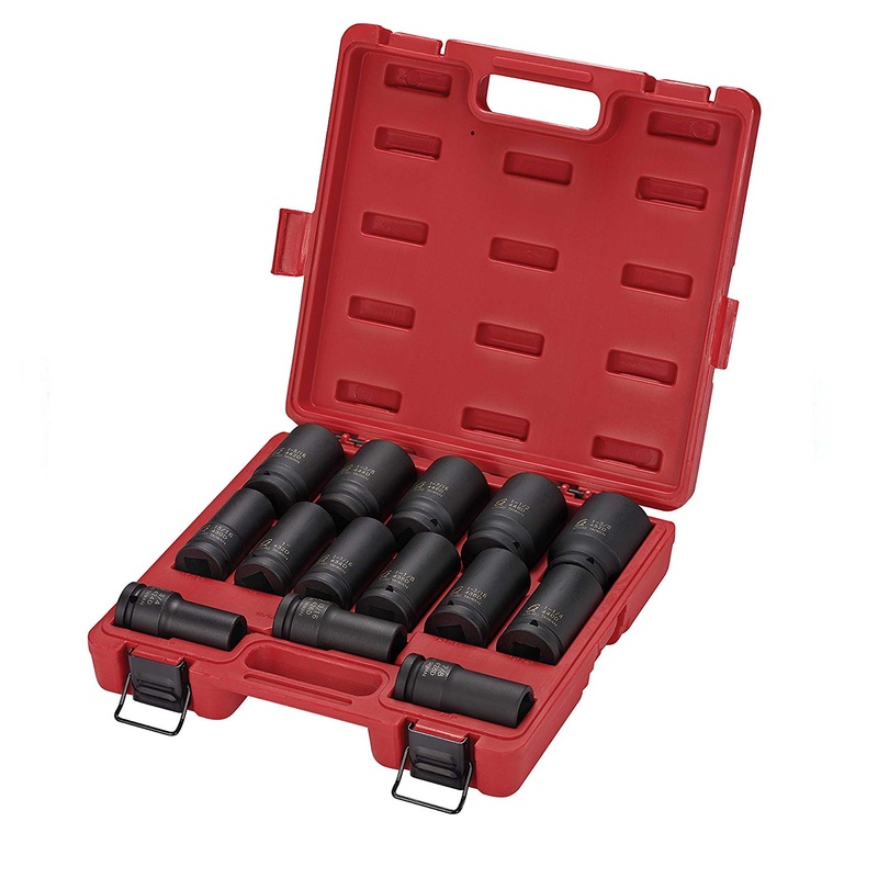 Sunex 4638 3/4" Drive 14 Piece Deep SAE Impact Socket Set