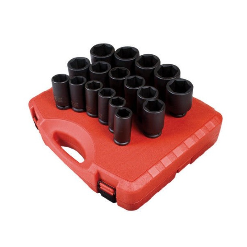 Sunex 4685 17-Piece 3/4" Drive SAE Deep Impact Socket Set