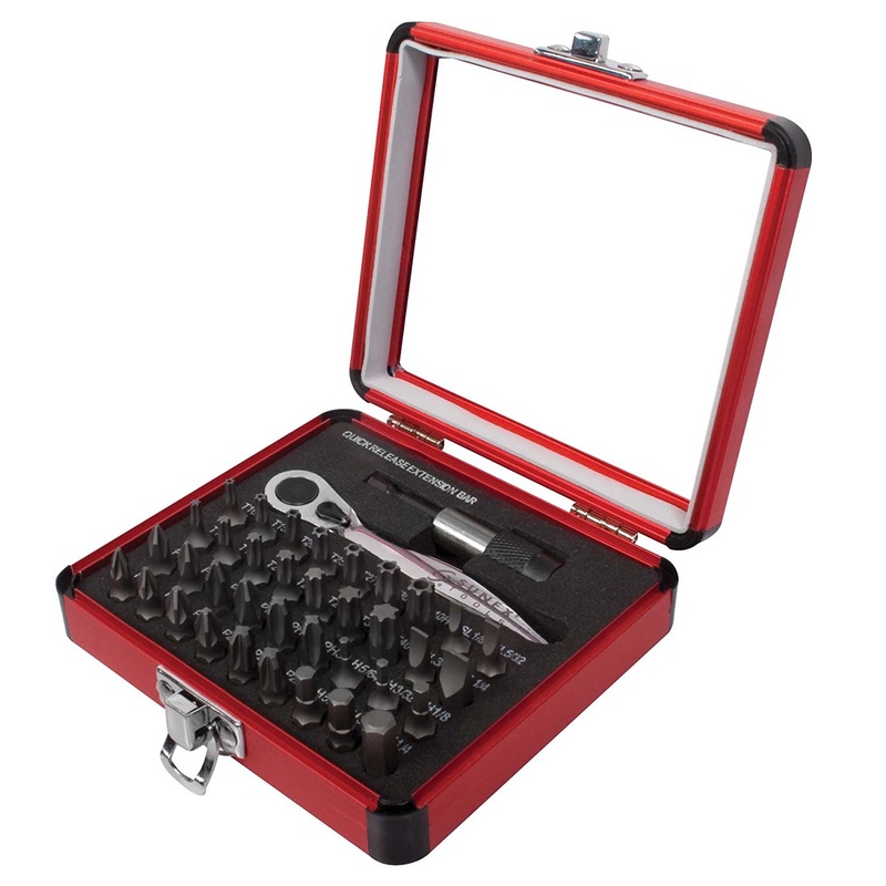 Sunex 9726 38 Piece Door and Fender Bit Set - 1/4" Drive