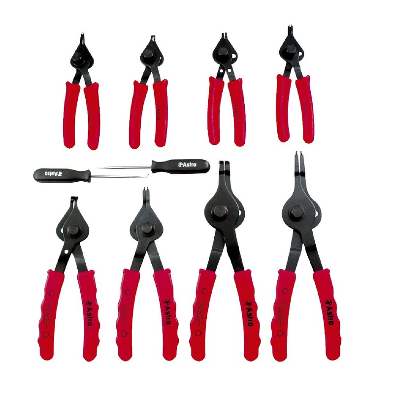 Astro Pneumatic 9401 10 Piece Snap Ring Pliers Set