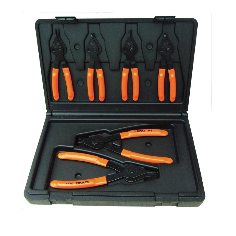 Lang Kastar 3497 6-Piece Combination Internal External Snap Ring Pliers