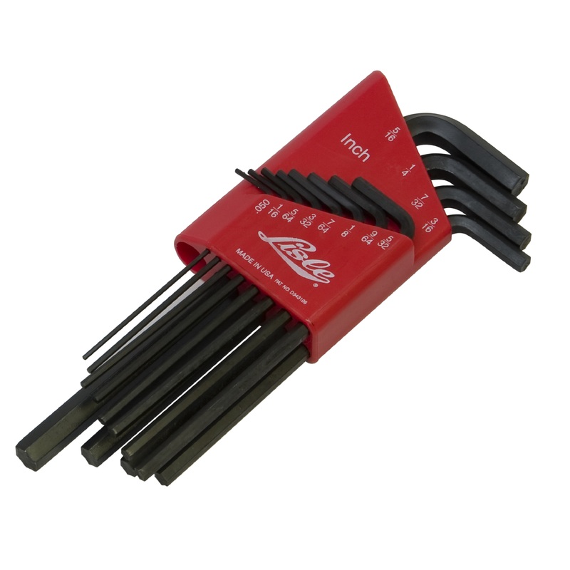 Lisle 42500 12-Piece SAE Long Arm Hex Key Set