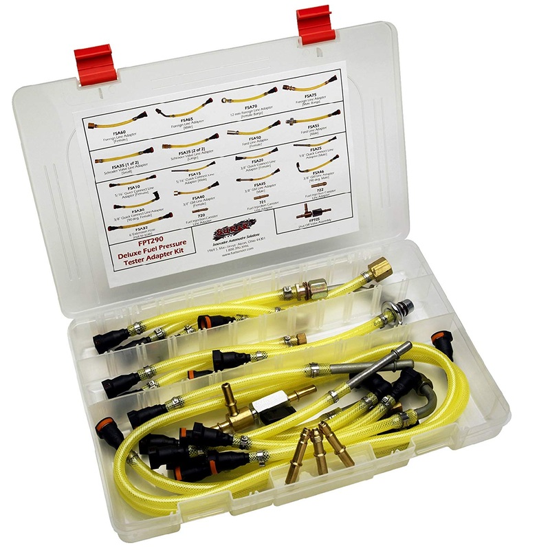 S.U.R.&R FPT290 Deluxe Fuel Pressure Tester Adapter Kit
