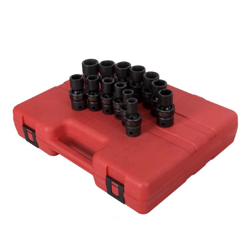 Sunex 2665 13-Piece 1/2" Drive Metric Universal Impact Socket Set
