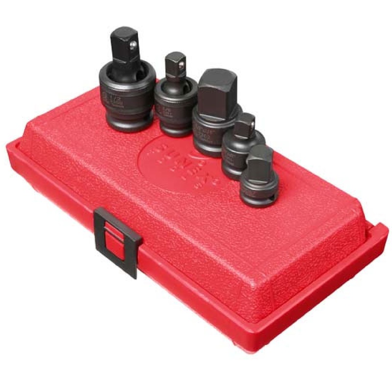 Sunex 3305 5-Piece 3/8" & 1/2" Drive Adapter & Universal Joint Set