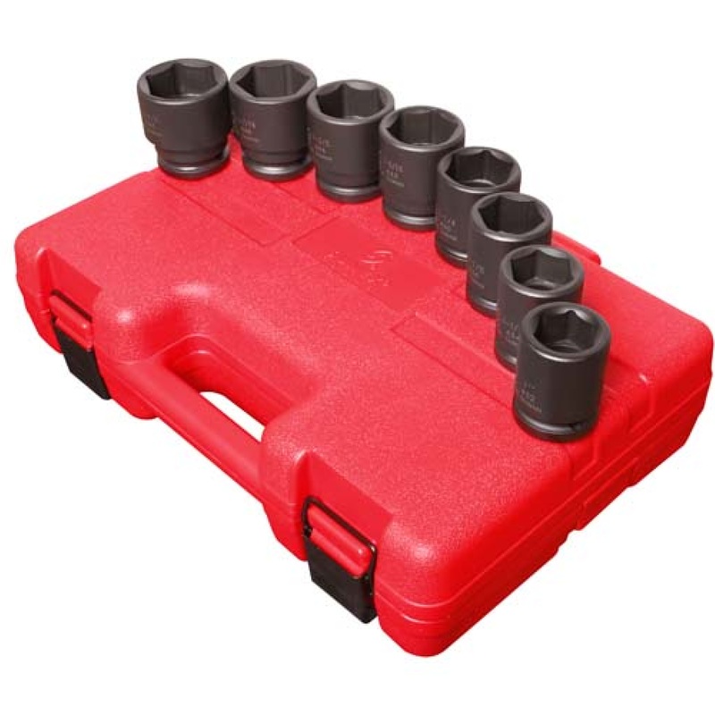 Sunex 4680 8-Piece SAE Impact Socket Set
