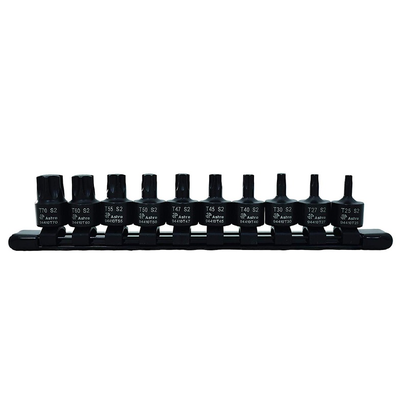 Astro Pneumatic 94410T 10-Piece 3/8" Drive Nano Impact Torx Bit Sockets