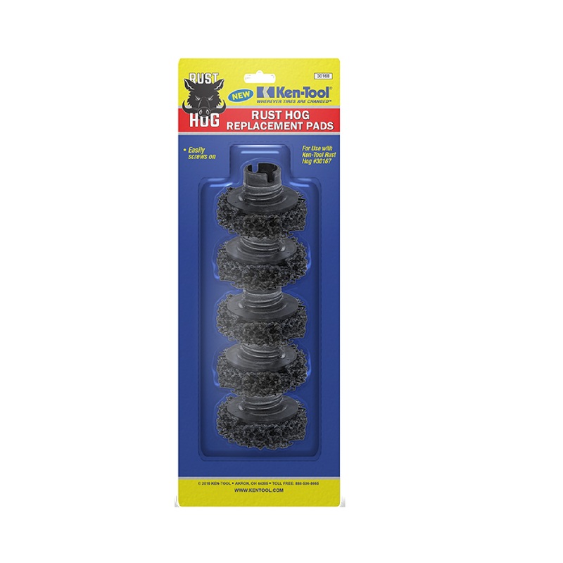 Ken Tool 30168 5 Piece Rust Hog Replacement Pad Set