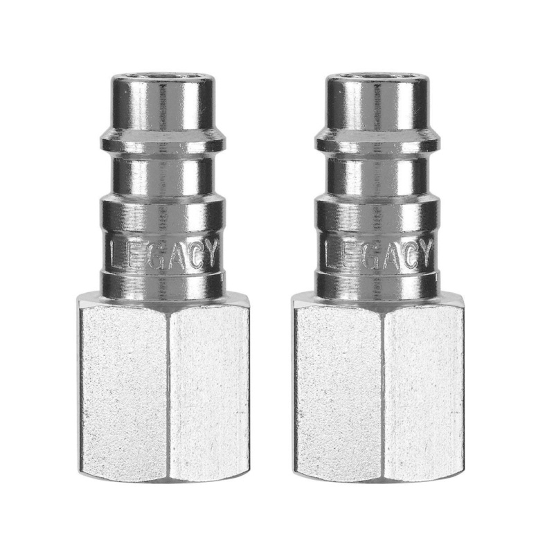 Legacy A53430FZ-2PK High Flow Plug 1/4" Body 1/4" FNPT 2-Pack Flexzilla Pro