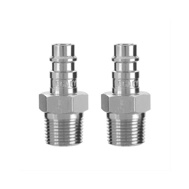 Legacy A53640FZ-2PK 2 Pack High Flow Plug 1/4" Body 3/8" MNPT Flexzilla Pro