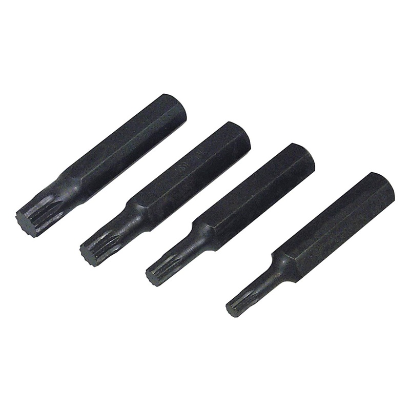 Lisle 60750 4-Piece Triple Square Bit Set (6-12MM)