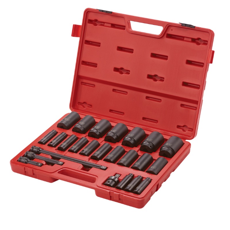 Sunex 2824 24-Piece 1/2" SAE Drive Deep Impact Socket Set