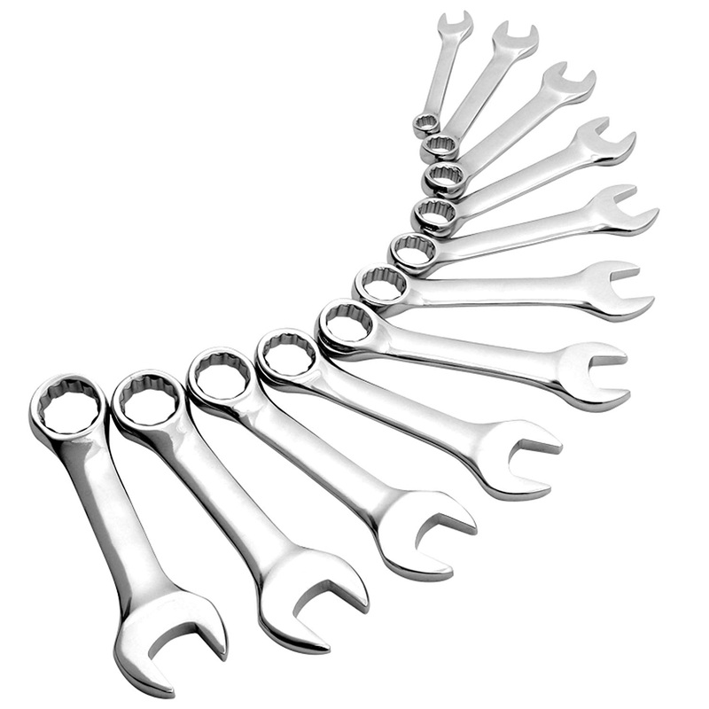 Sunex 9930 11-Piece SAE Stubby Combination Wrenches