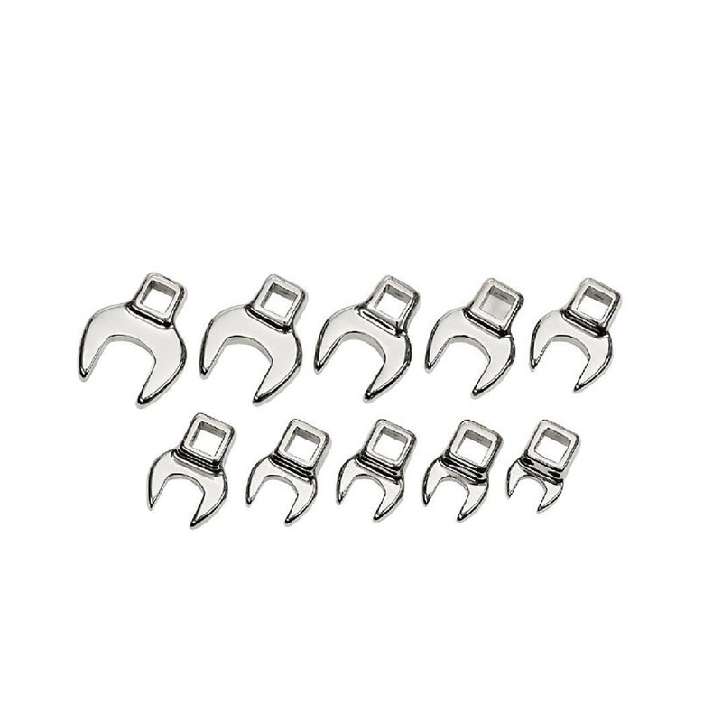 Titan 17294 10-Piece 3/8" Drive SAE Crowsfoot Wrench Set