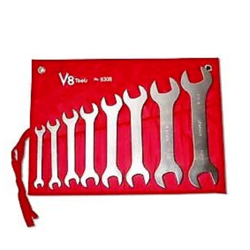 V8 Tools 8308 8 Piece SAE Super Thin Wrench Set