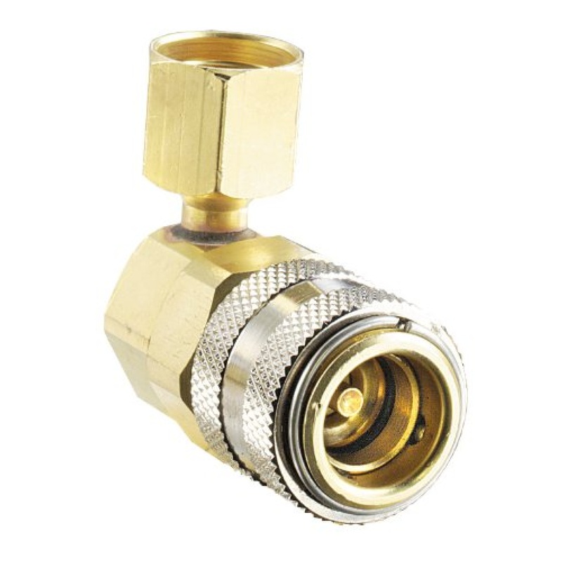 FJC 6006 90 Degree R134A Low Side Quick Coupler - 14mm x 1.5"