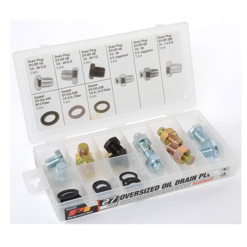 Performance Tool W5235 27-Piece Oil Drain Plug Assortment