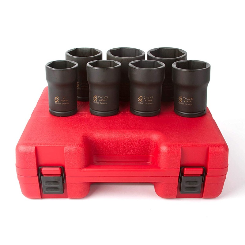 Sunex 4667 7-Piece 3/4" Drive Truck Pinion Locknut Socket Set
