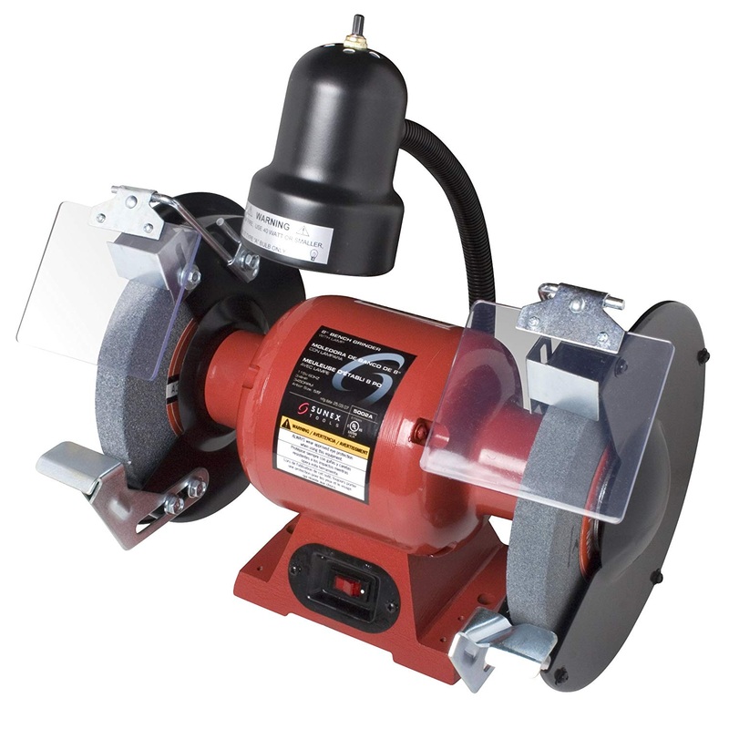 Sunex 5002A 8" Bench Grinder With Light