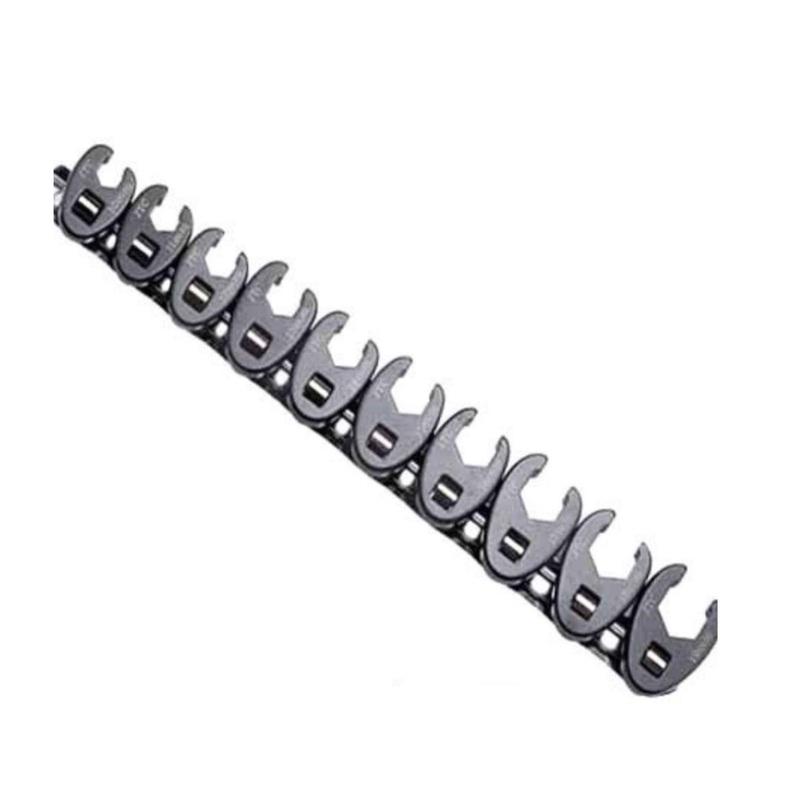 Titan 17296 10 Piece 3/8" Drive SAE Flare Nut Crowsfoot Wrench