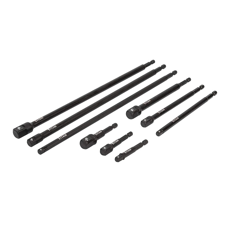 Titan Tools 12089 9 Piece Impact Socket Adapter Set