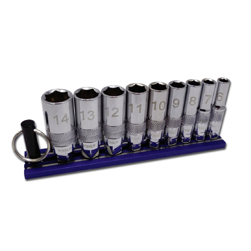 Vim Tools DD400D Deep Dual Drive SAE Chrome Sockets Set