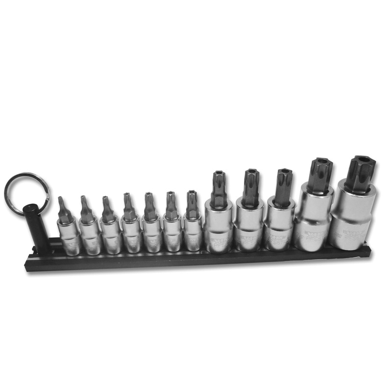 Vim Tools TMS-TRTORX 12 Piece Standard Tamper Torx Socket Set